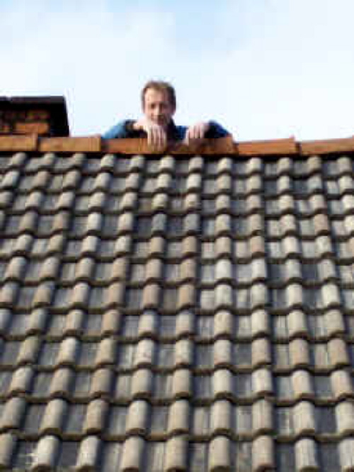 Ingo auf dem Dach